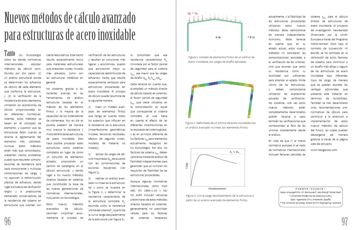 Cálculo avanzado estructuras inoxidable