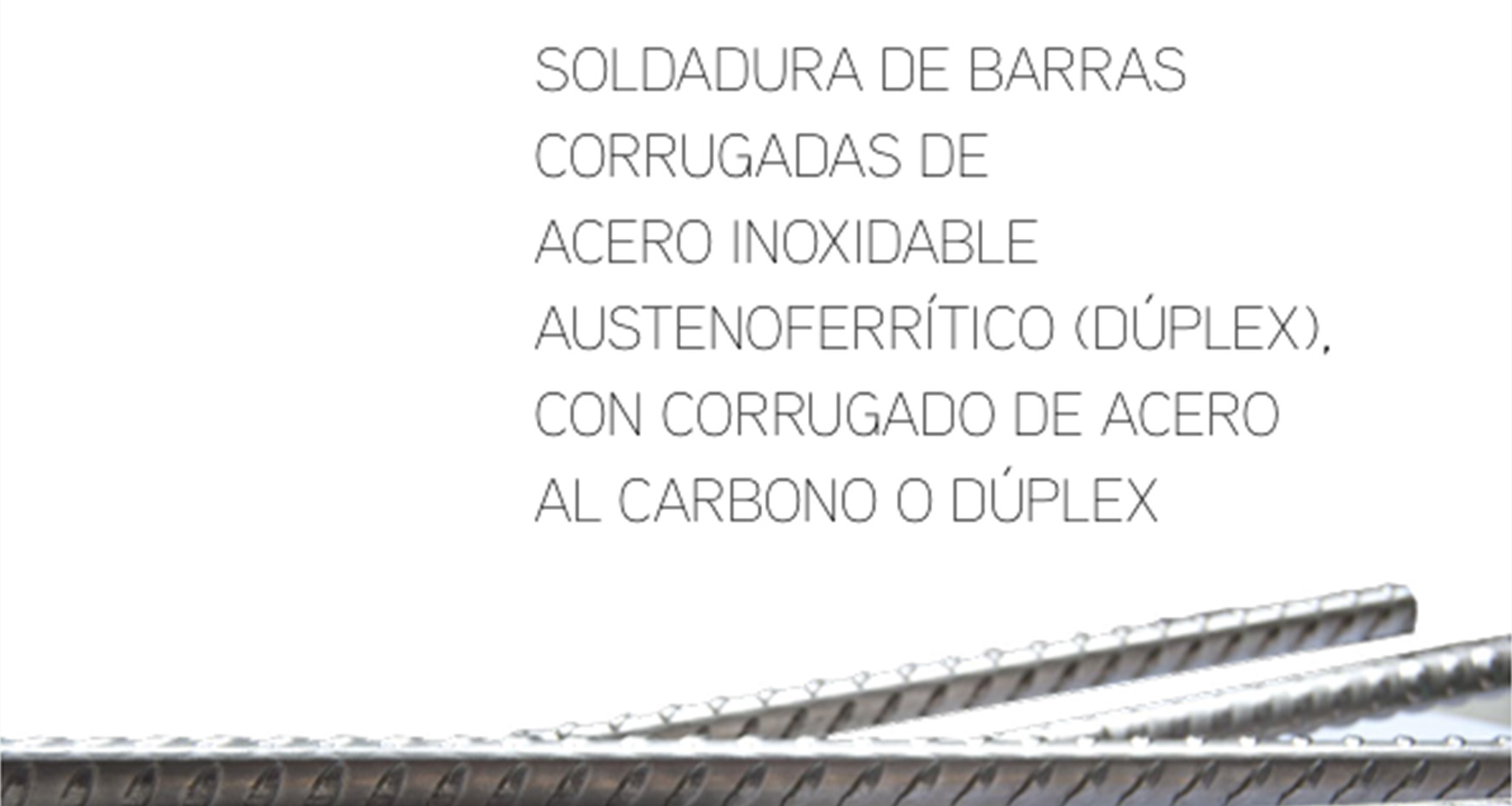soldadura barra corrugada