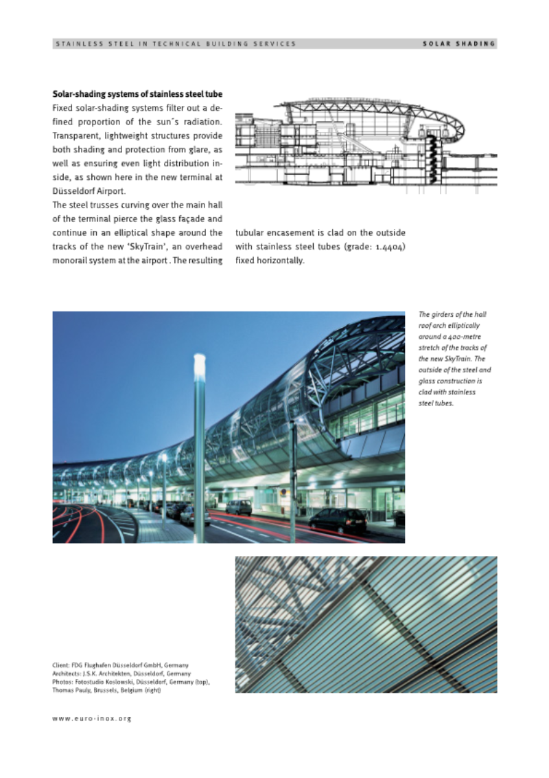 Solar-shading systems of stainless steel tube - Solar shading