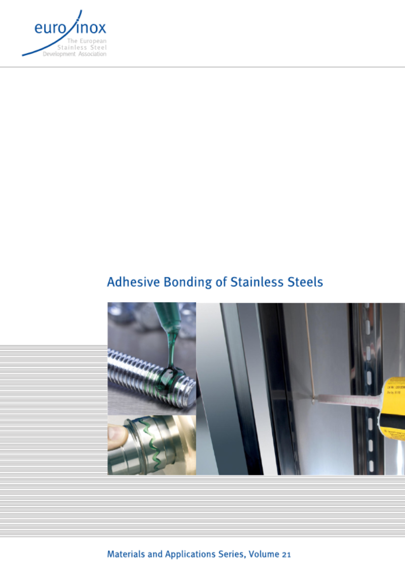 ADHESIVE BONDING of Stainless Steels
