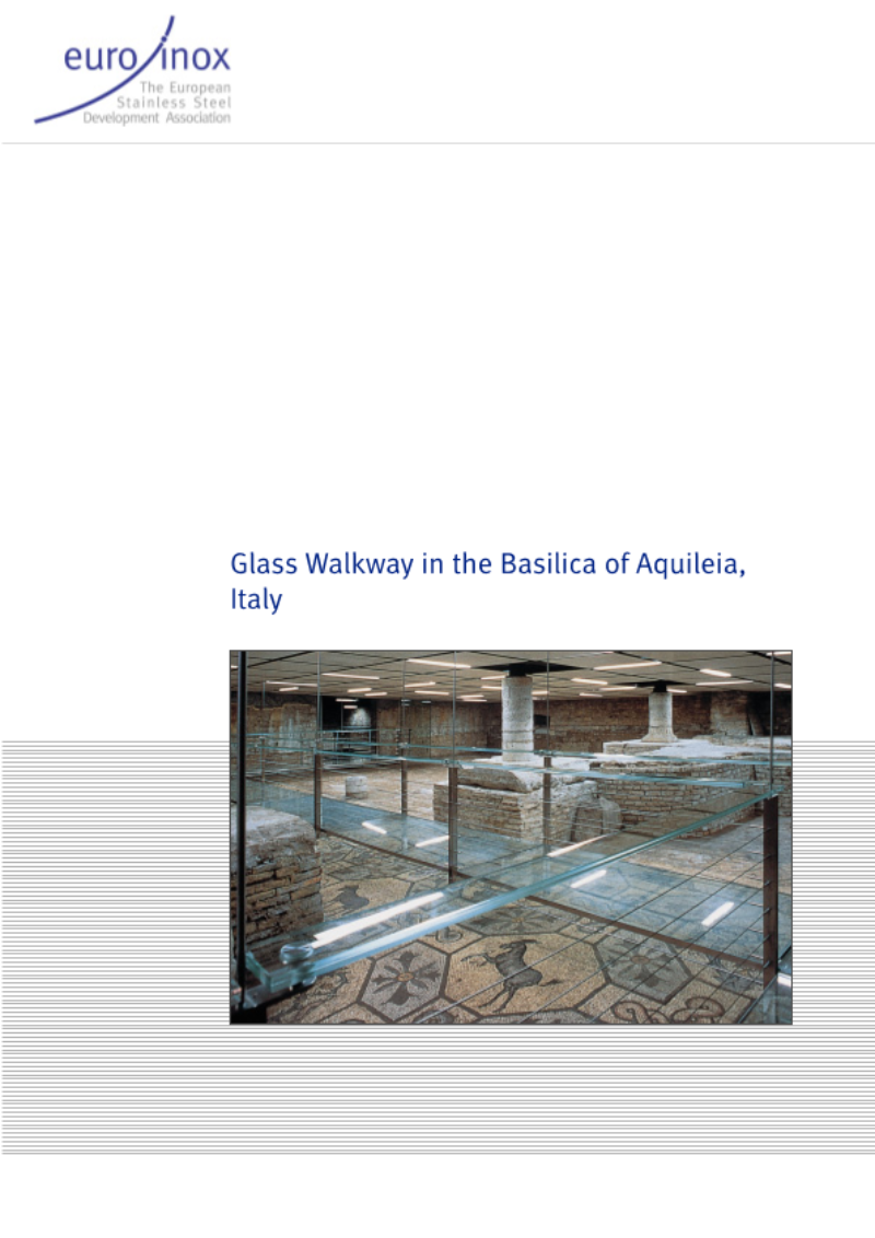 Glass Walkway in the Basilica of Aquileia, Italy