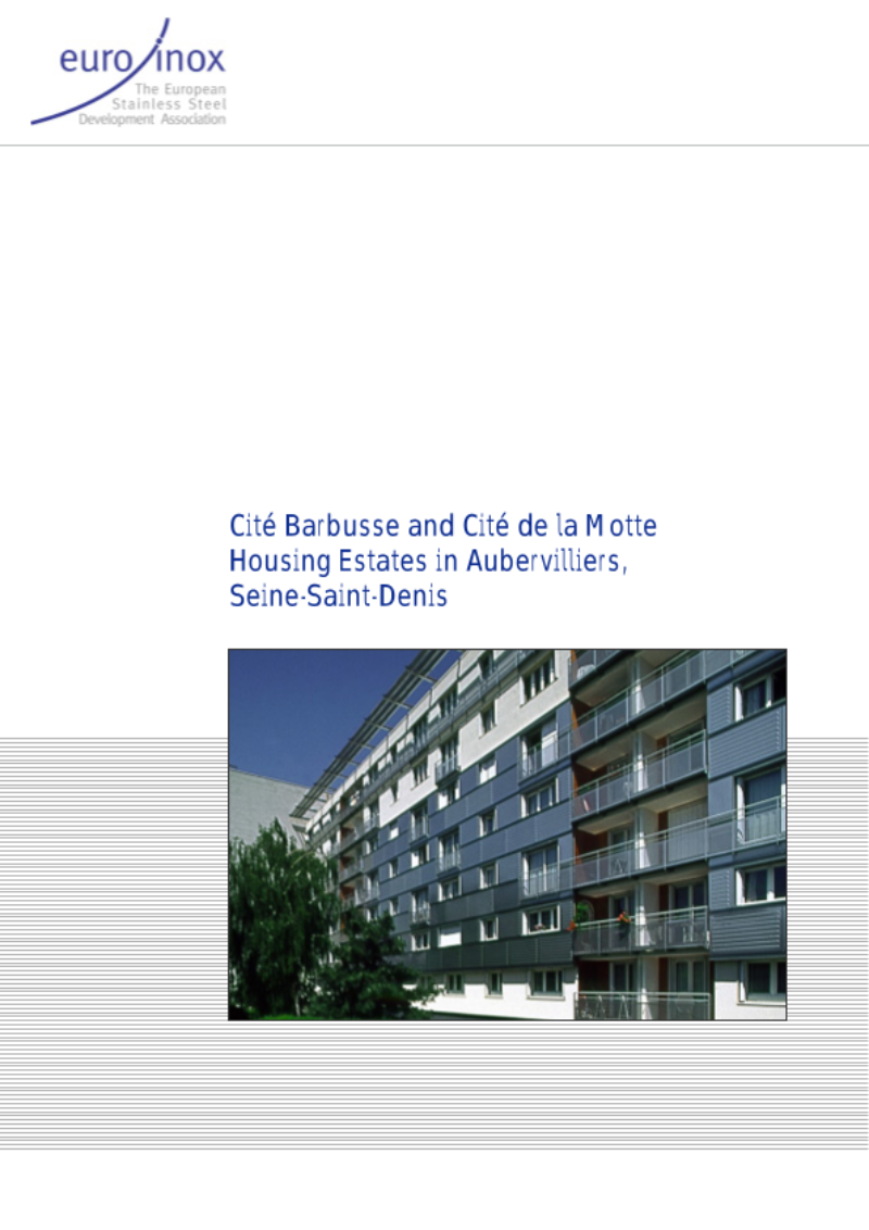 Cité Barbusse and Cité de la Motte Housing Estates in Aubervilliers, Seine-Saint-Denis Cité Barbusse and Cité de la Motte Housing Estates in Aubervilliers, Seine-Saint-Denis