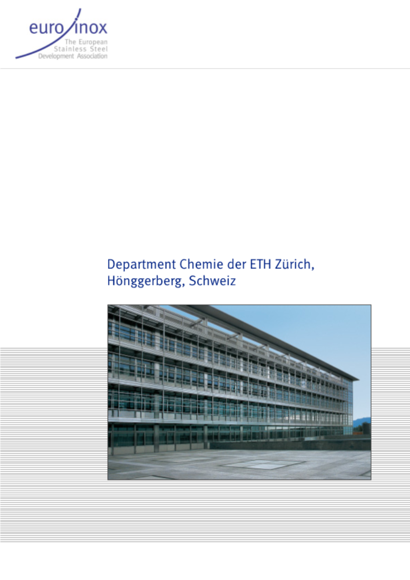 Department Chemie der ETH Zürich, Hönggerberg, Schweiz