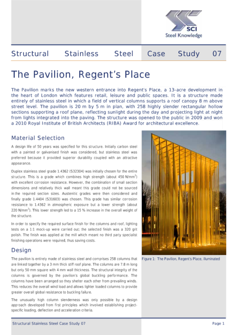 The Pavilion, Regent’s Place